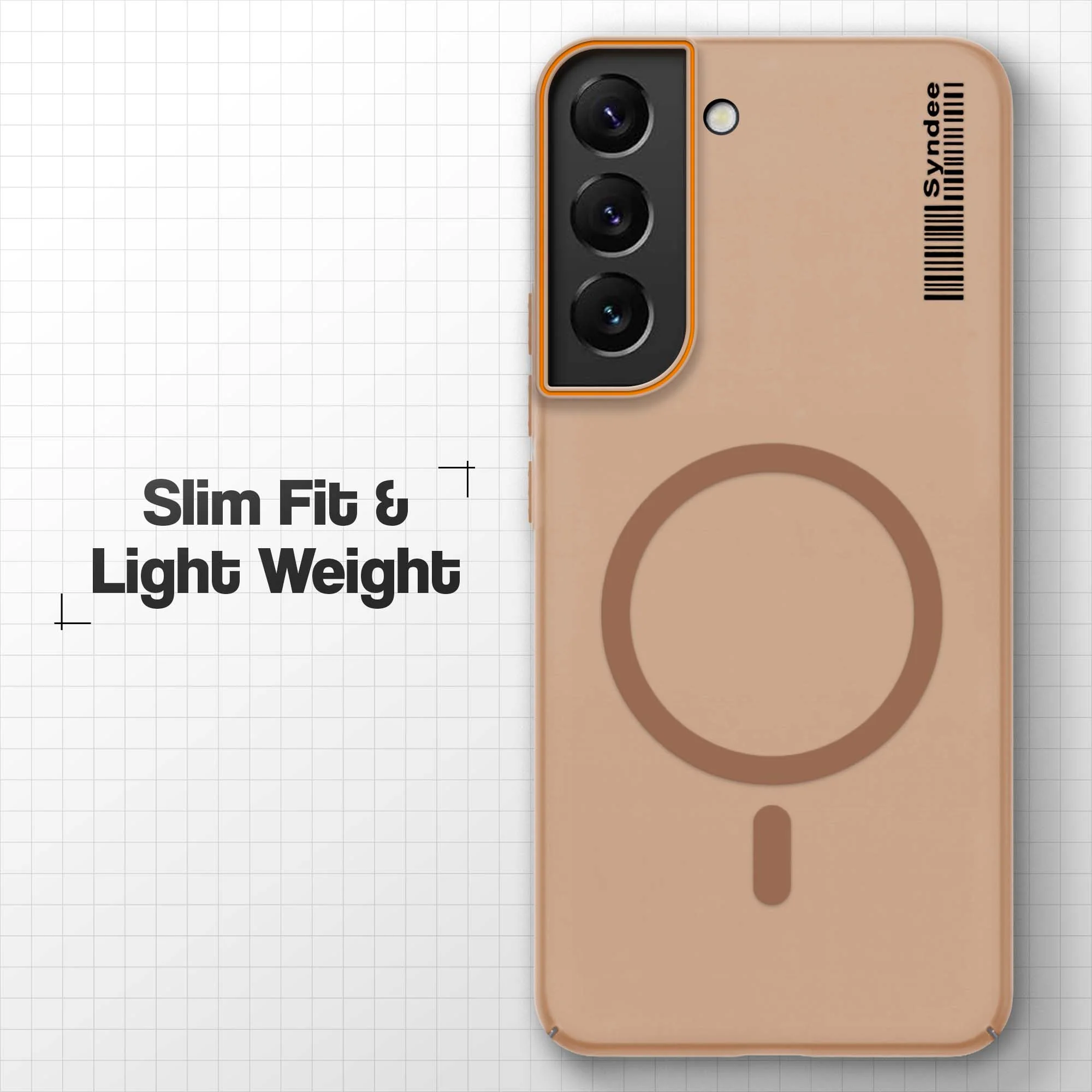 Colourful Frosted Matte Wireless Charging Support Back Cover Case for Samsung S22 5G With Raised Camera Protection - Image 26