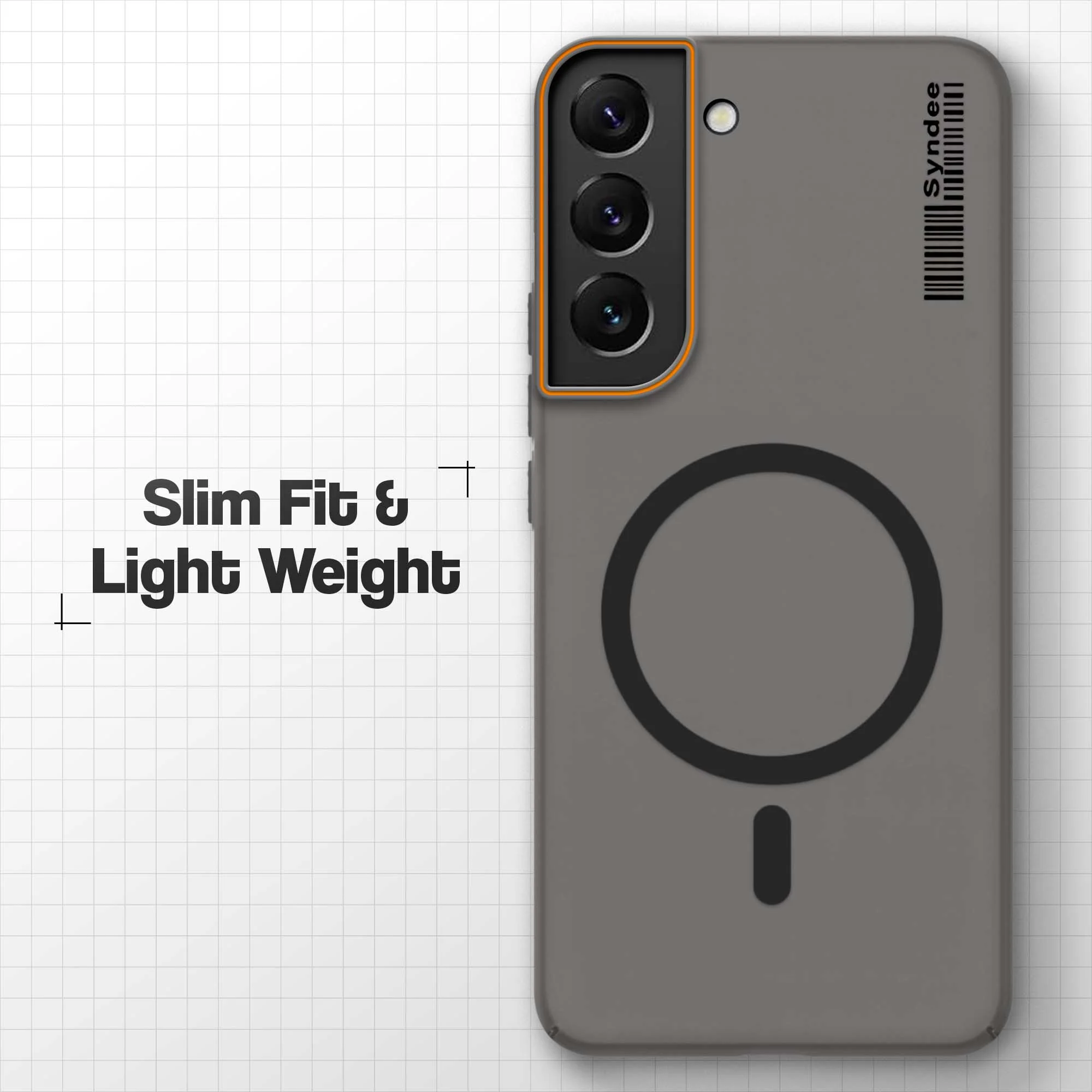 Colourful Frosted Matte Wireless Charging Support Back Cover Case for Samsung S22 5G With Raised Camera Protection - Image 6