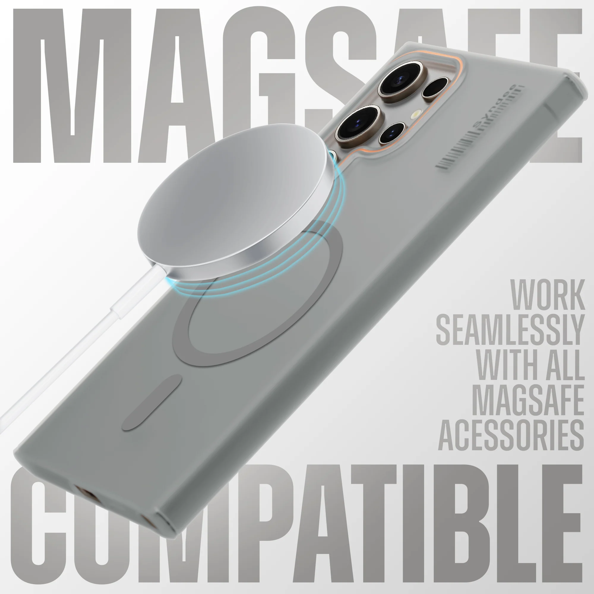 Colorful Frosted Matte Wireless Charging Support For Samsung S23 Ultra 5G - Image 15
