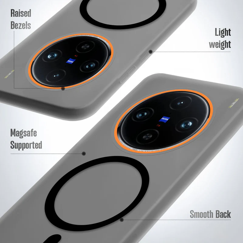 Colourful Frosted Matte With Raised Camera Protection Back Cover Case For Vivo X100 Pro 5G - Image 10