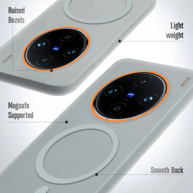 Colourful Frosted Matte With Raised Camera Protection Back Cover Case For Vivo X100 Pro 5G - Image 16