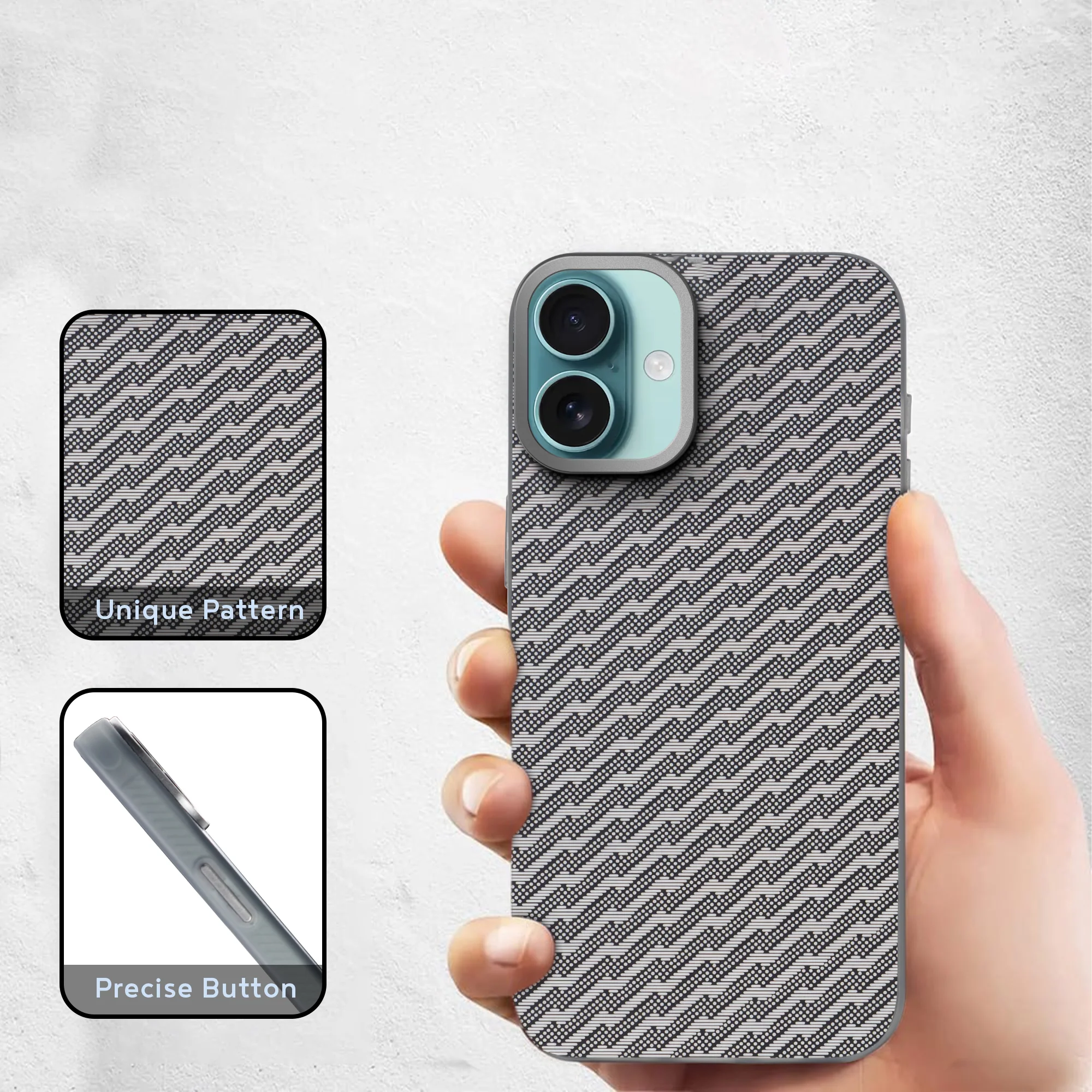 Hybrid Pattern Case For Apple iPhone 16 - Image 27