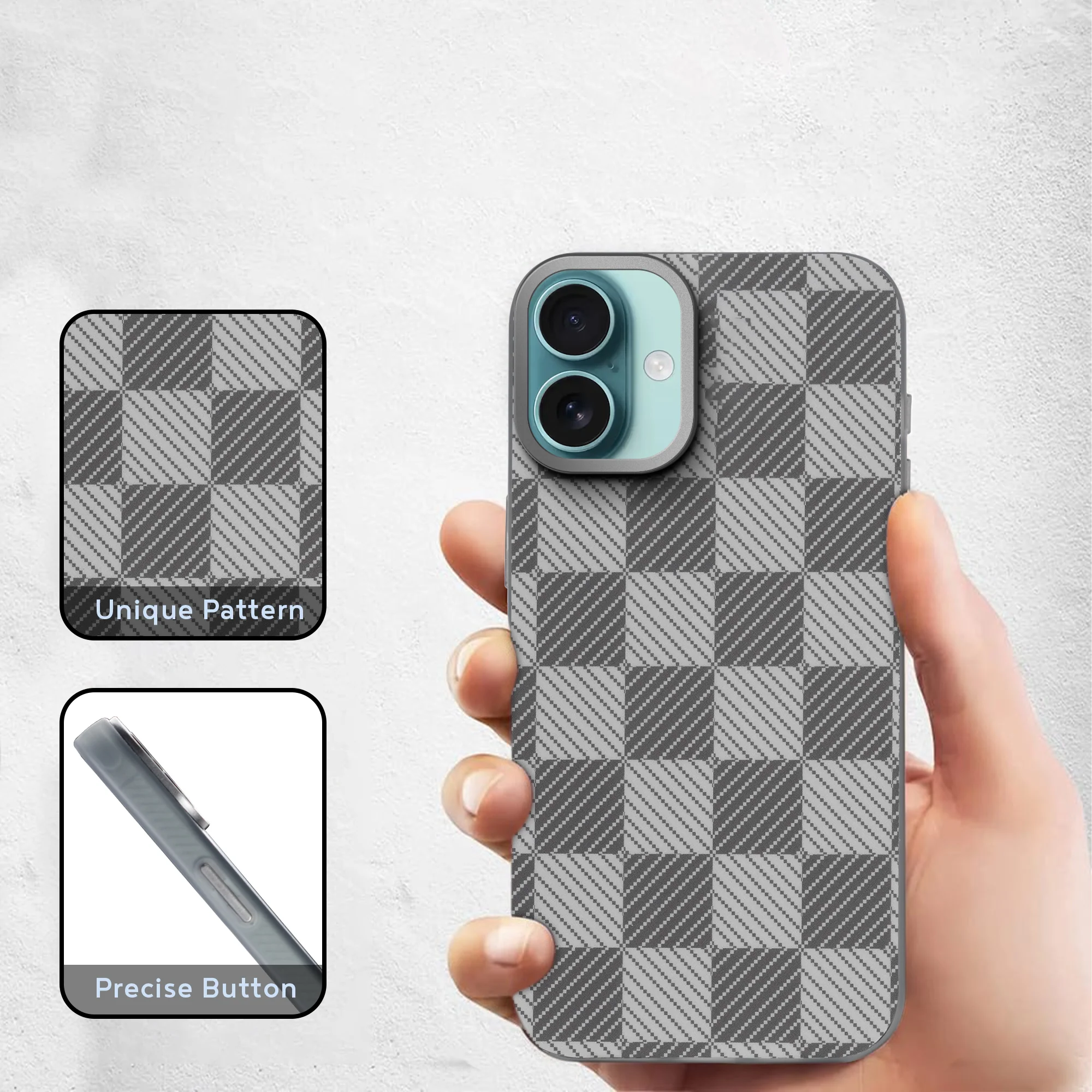 Hybrid Pattern Case For Apple iPhone 16 - Image 34