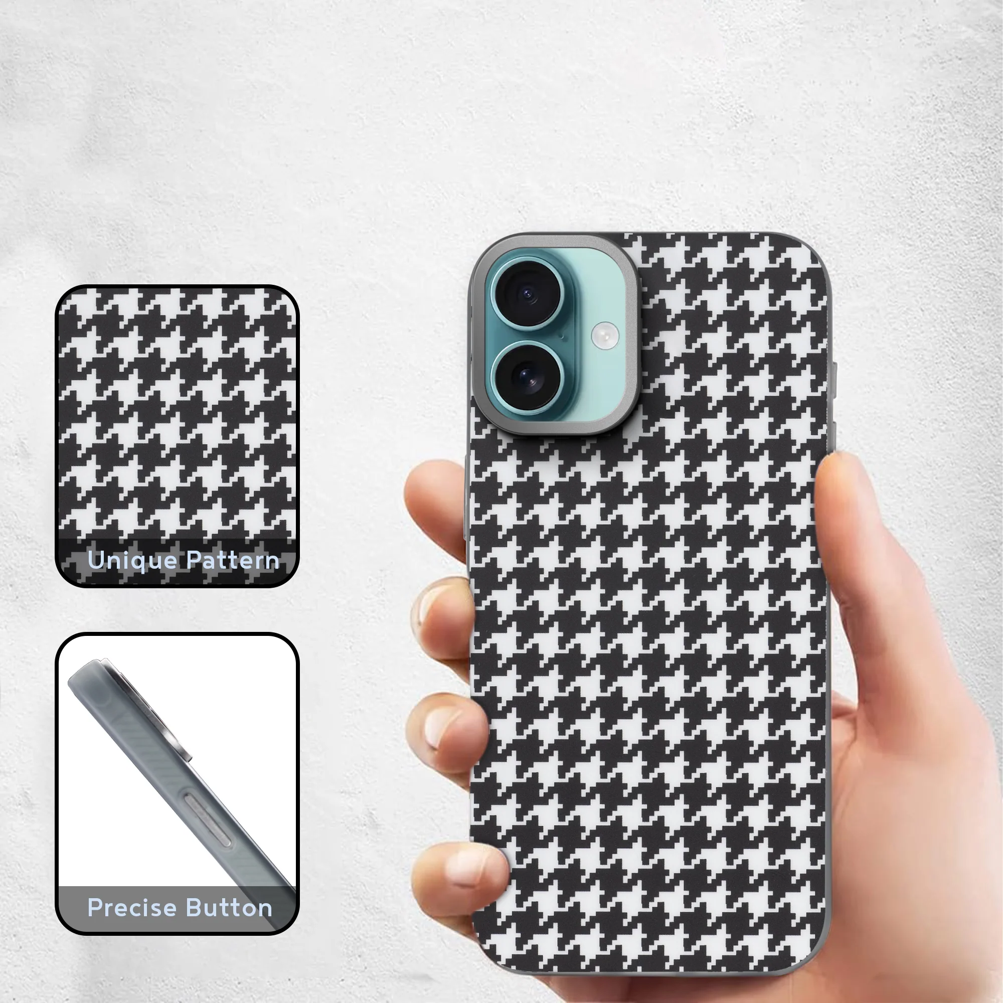 Hybrid Pattern Case For Apple iPhone 16 - Image 41
