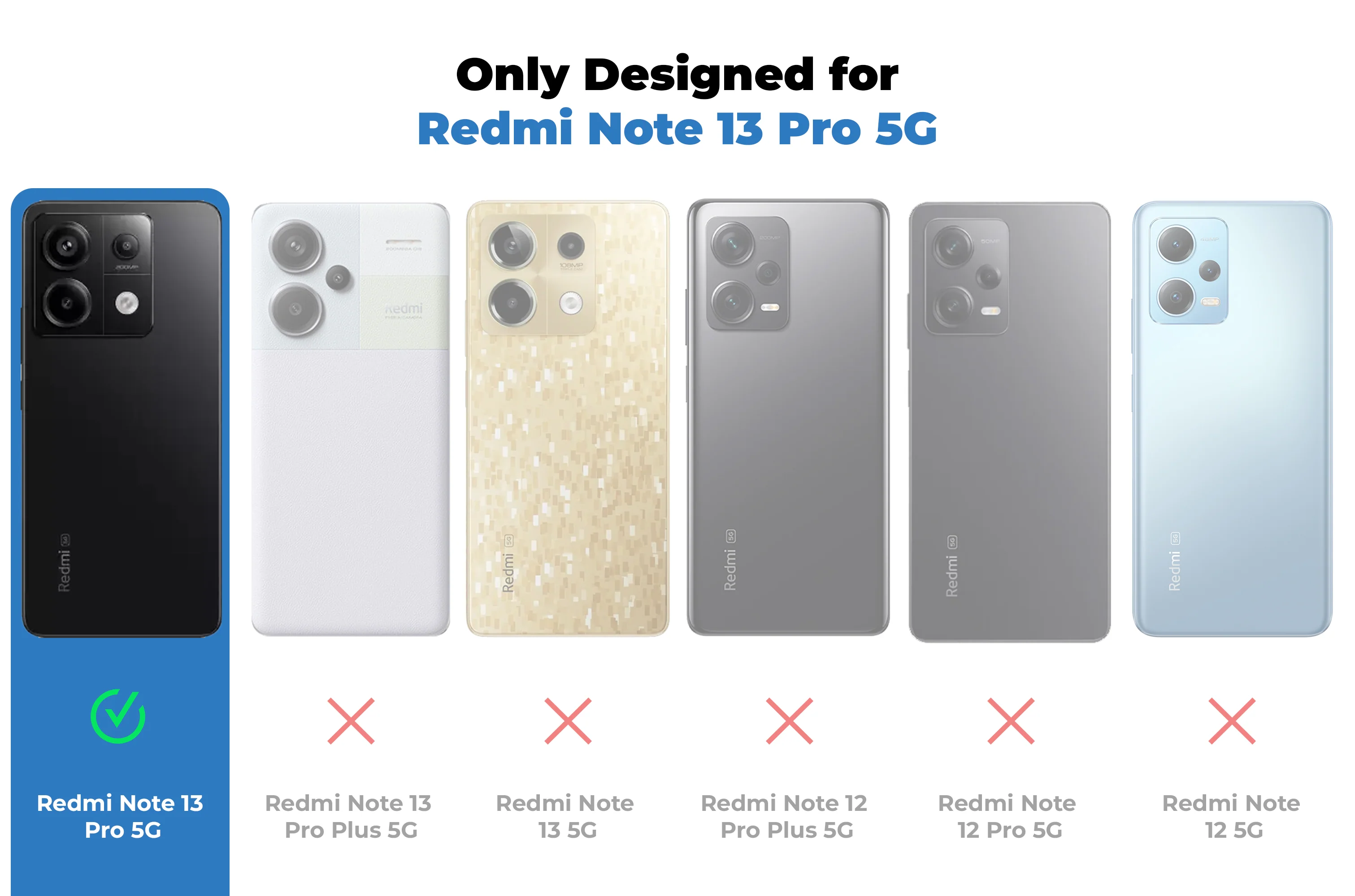 Hybrid Pattern Case For Redmi Note 13 Pro 5G - Image 15