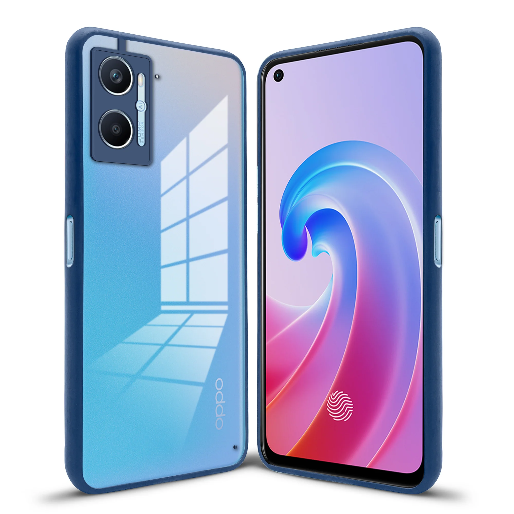 Elegant Smoky Glass Phone Case with Anti-Slip Silicone Edges Back Cover For Oppo K10 4G - Image 10