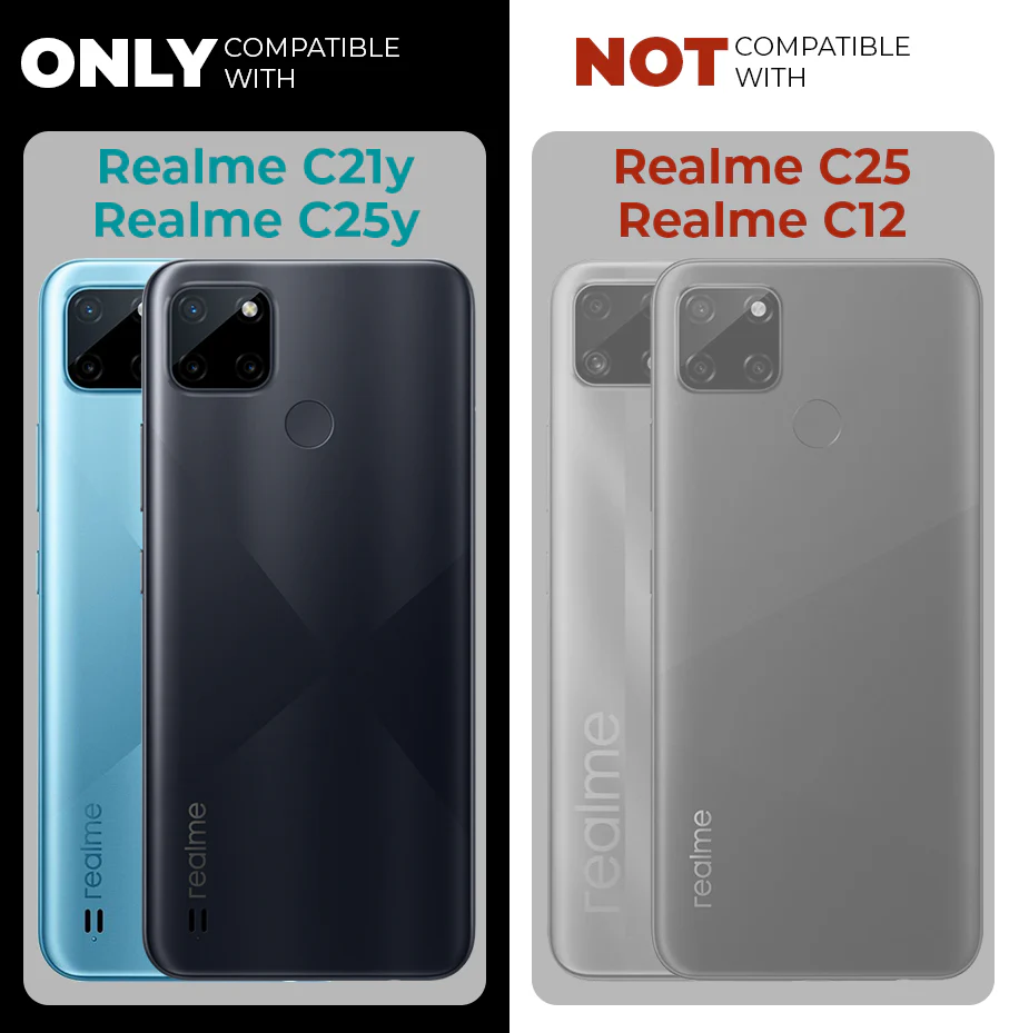 Elegant Smoky Glass Phone Case with Anti-Slip Silicone Edges Back Cover For Realme C25Y - Image 14