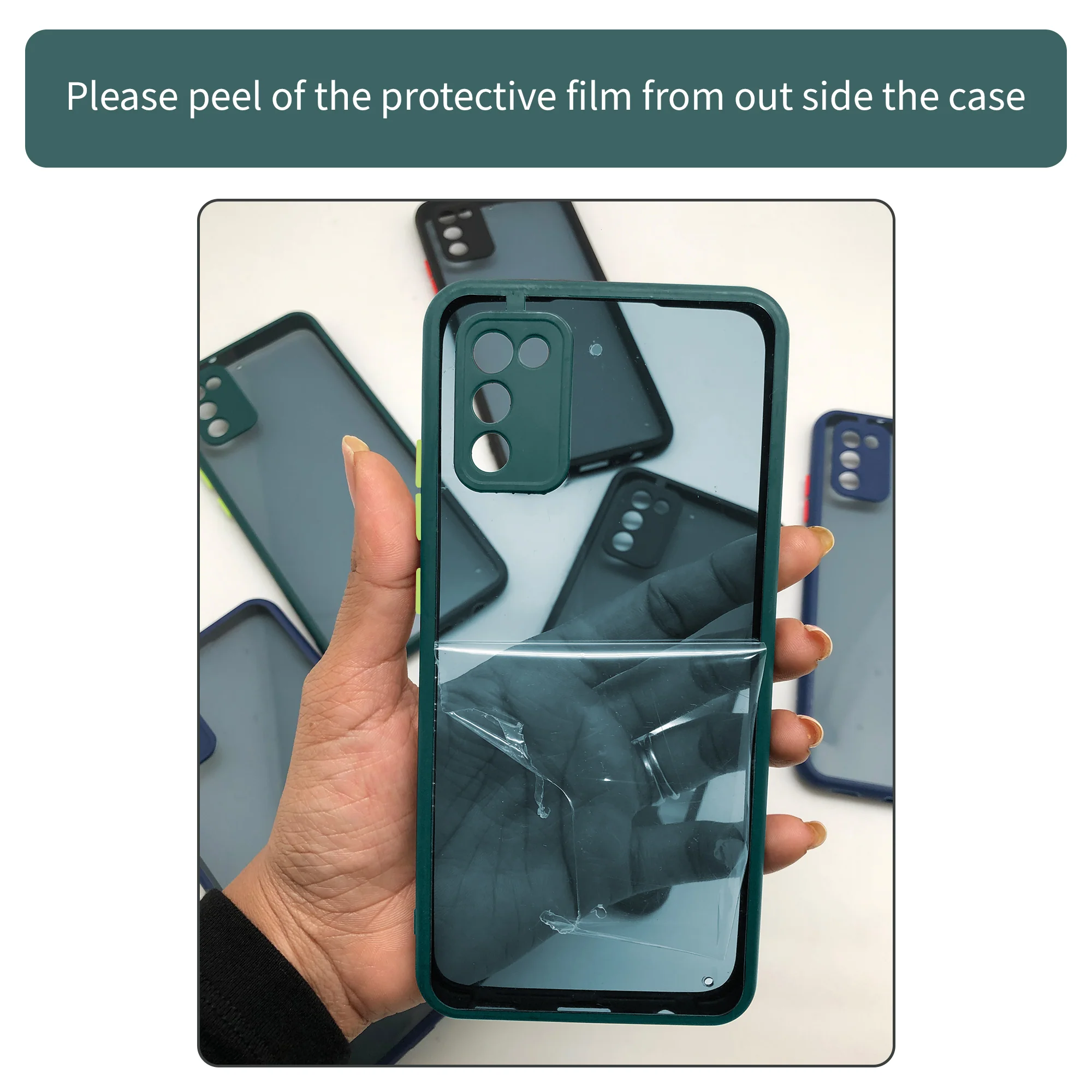 Elegant Smoky Glass Phone Case with Anti-Slip Silicone Edges Back Cover For Realme C25Y - Image 15