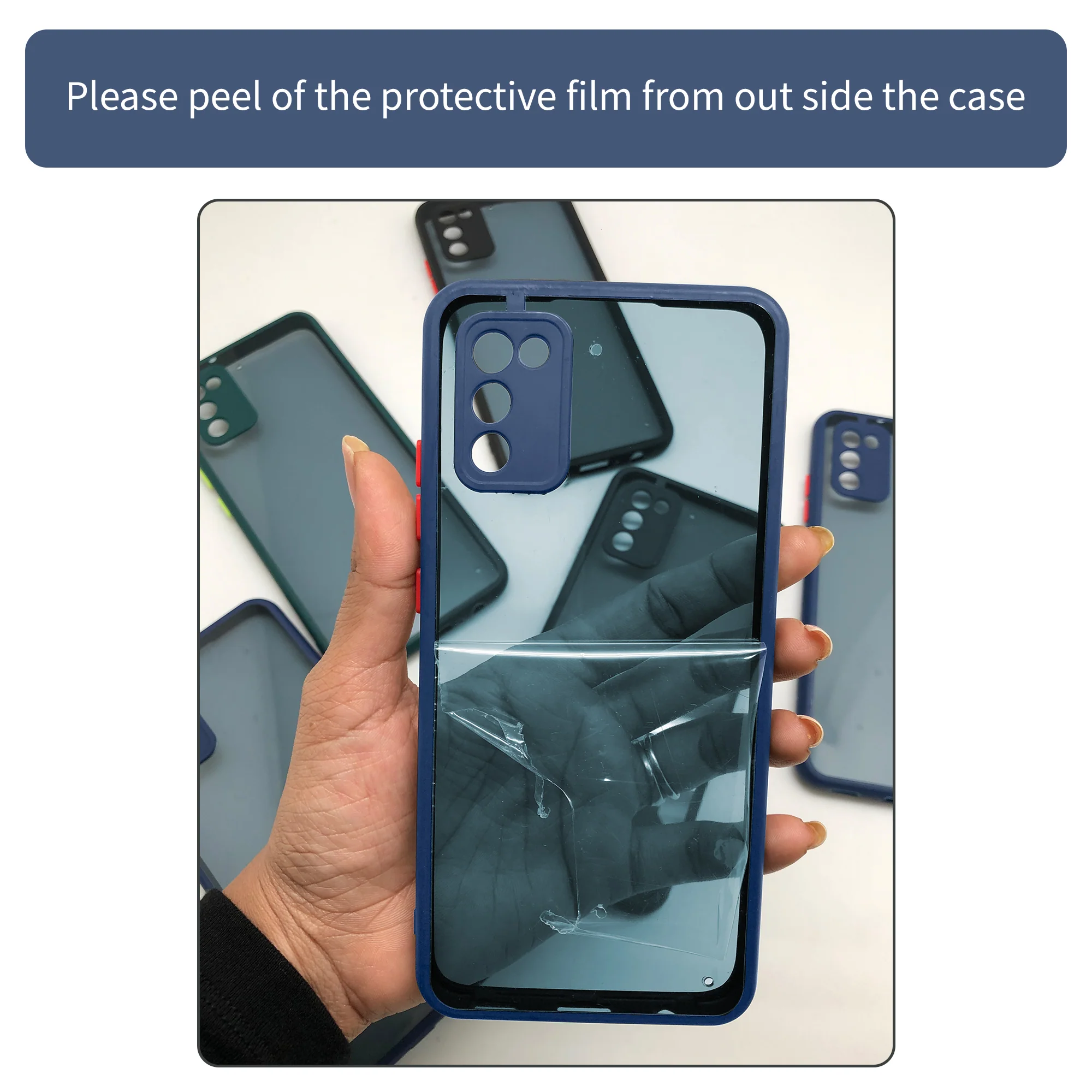 Elegant Smoky Glass Phone Case with Anti-Slip Silicone Edges Back Cover For Realme GT Neo 2 - Image 9