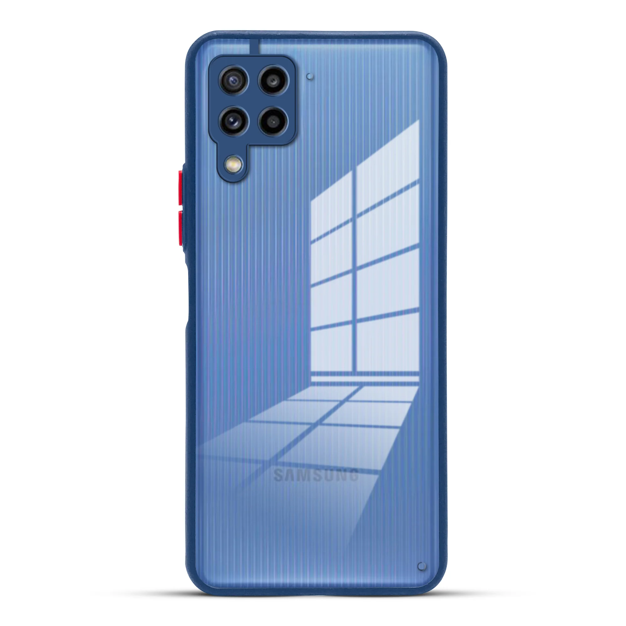 Elegant Smoky Glass Phone Case with Anti-Slip Silicone Edges Back Cover For Samsung A22 4G - Image 7