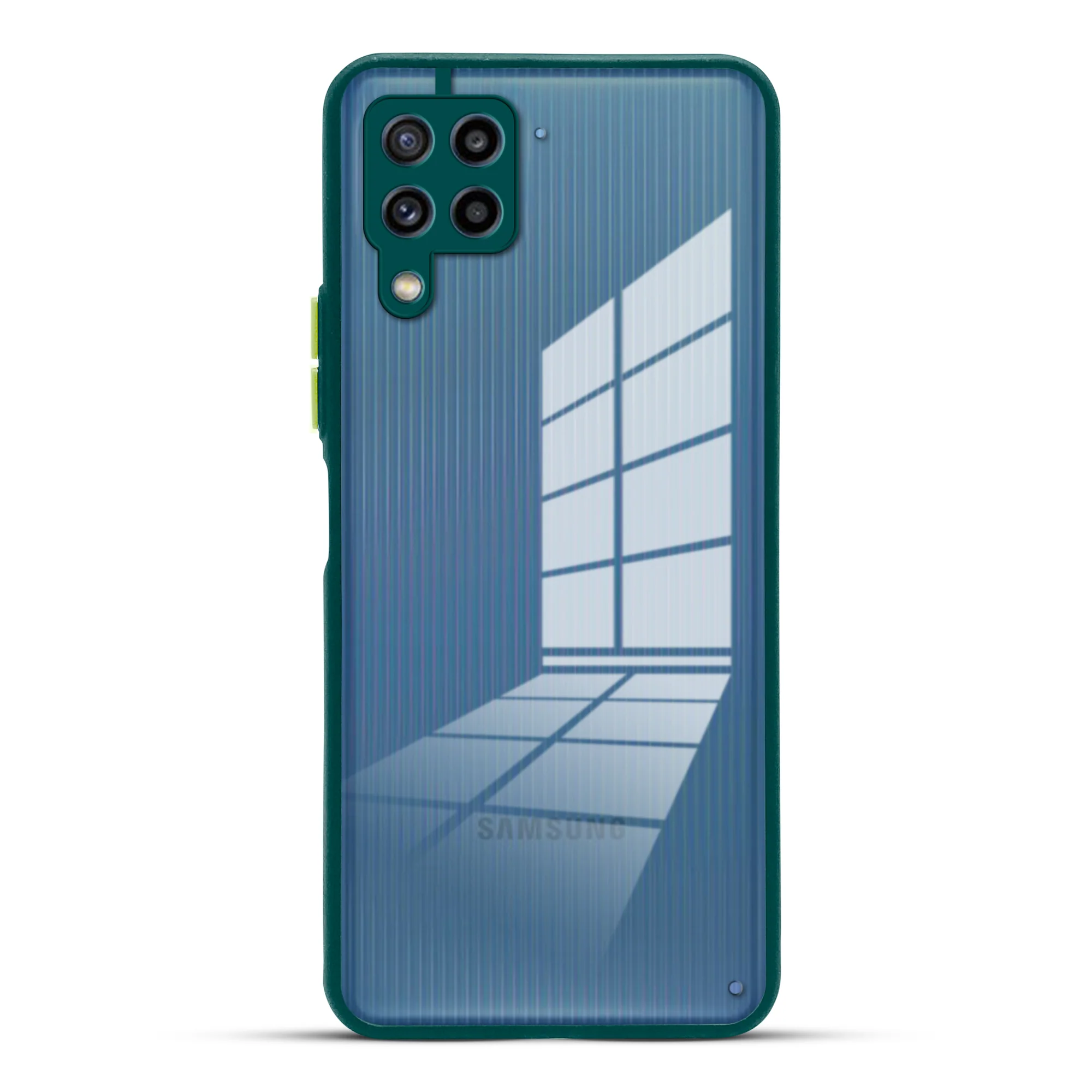 Elegant Smoky Glass Phone Case with Anti-Slip Silicone Edges Back Cover For Samsung F12 - Image 13