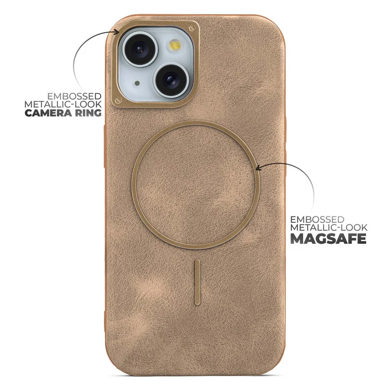 Elite PU Leather Wireless Charging Support Case for Apple iPhone 14 - Image 22