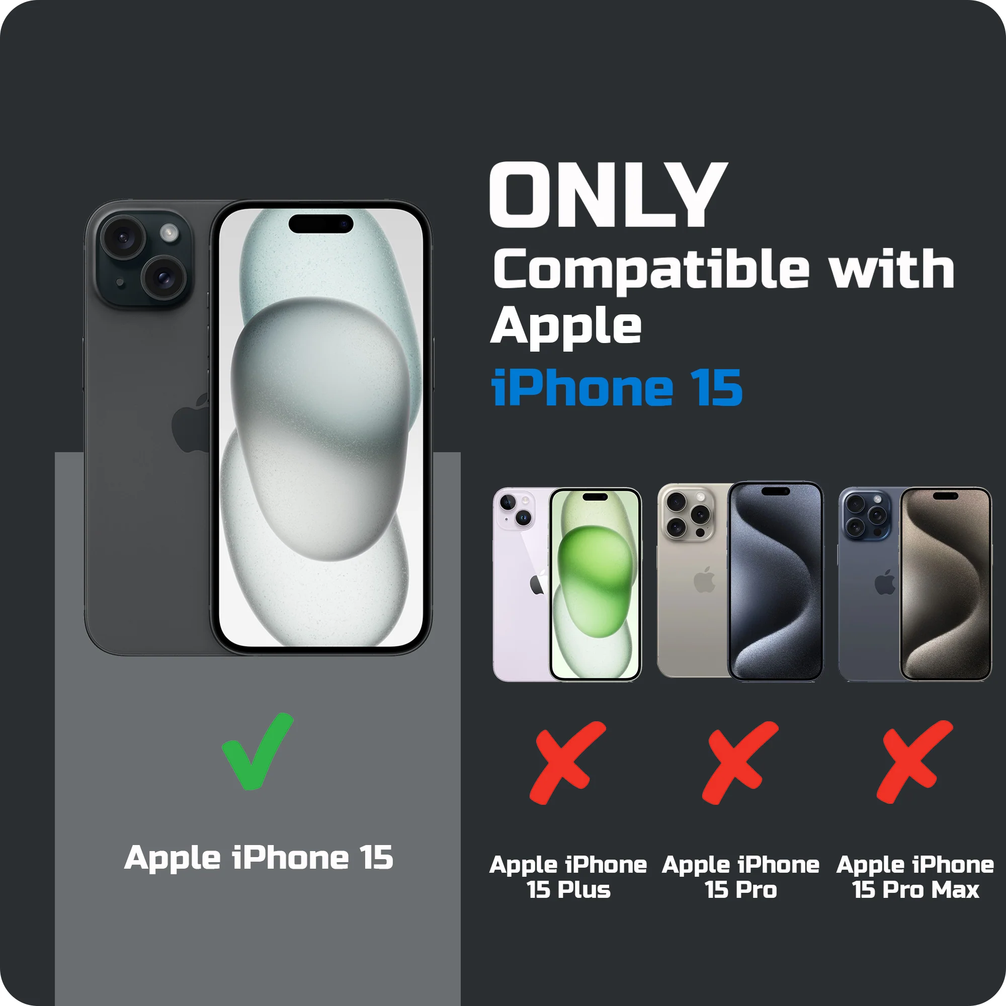 Elite PU Leather Wireless Charging Support Case for Apple iPhone 15 - Image 14