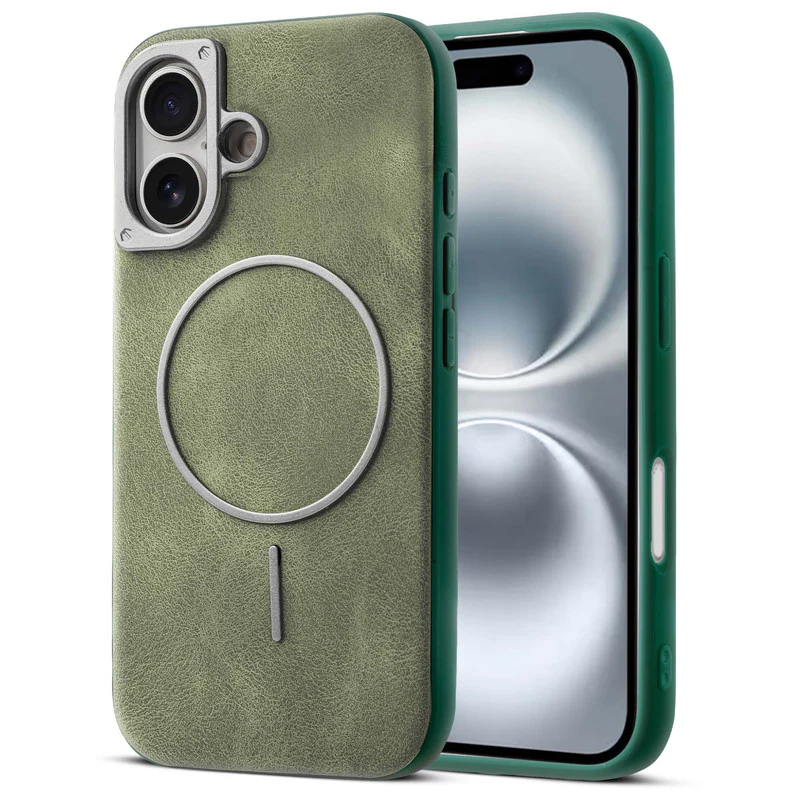 Elite PU Leather Wireless Charging Support Case for Apple iPhone 16 - Image 25