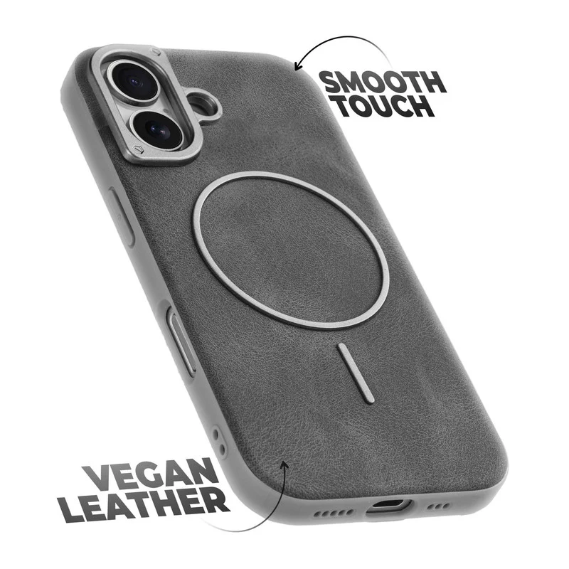Elite PU Leather Wireless Charging Support Case for Apple iPhone 16 - Image 36