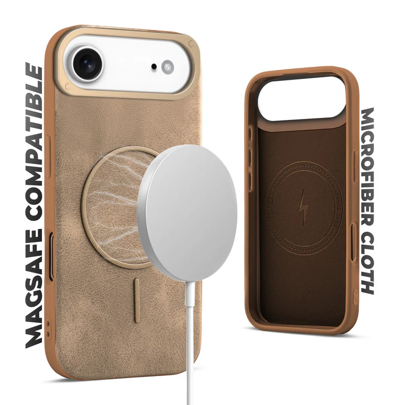 Elite PU Leather Wireless Charging Support Case for Apple iPhone 17 Air - Image 21