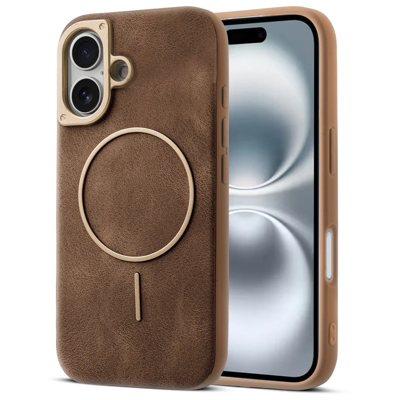 Elite PU Leather Wireless Charging Support Case for Apple iPhone 17 - Image 13