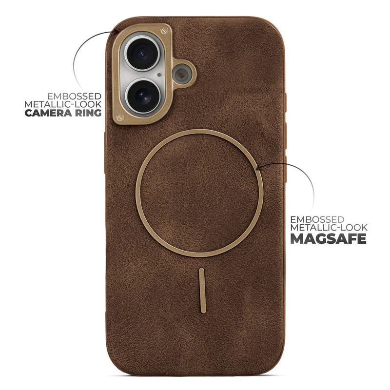 Elite PU Leather Wireless Charging Support Case for Apple iPhone 17 - Image 16