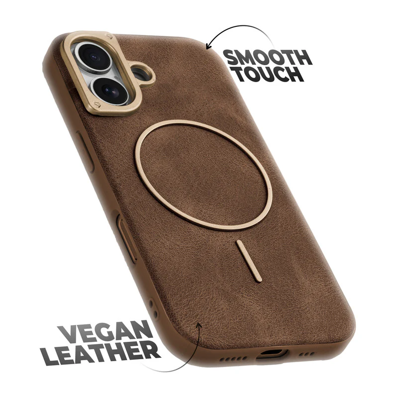 Elite PU Leather Wireless Charging Support Case for Apple iPhone 17 - Image 18