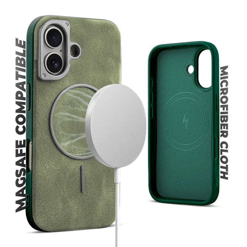 Elite PU Leather Wireless Charging Support Case for Apple iPhone 17 - Image 27