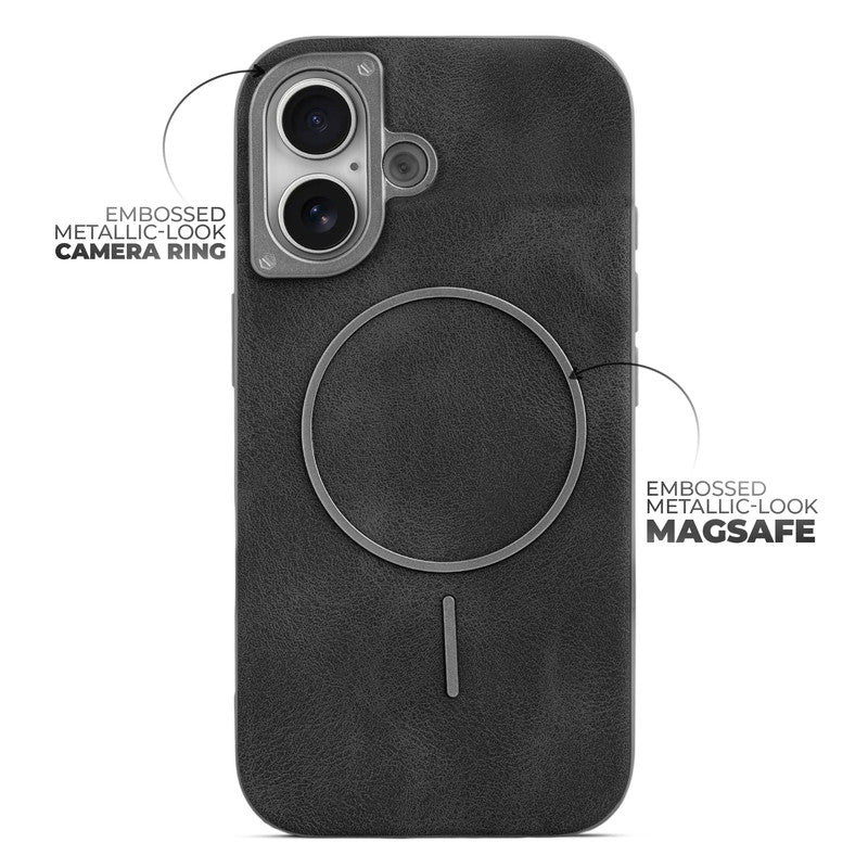 Elite PU Leather Wireless Charging Support Case for Apple iPhone 17 - Image 4