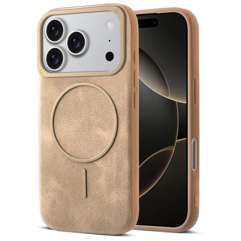 Elite PU Leather Wireless Charging Support Case for Apple iPhone 17 Pro - Image 19