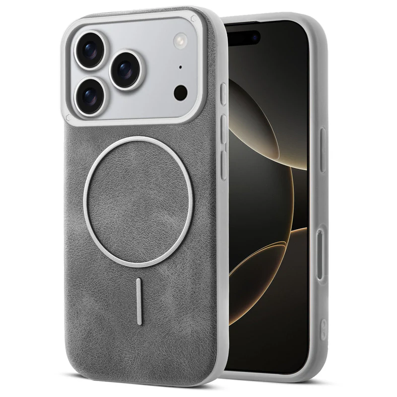 Elite PU Leather Wireless Charging Support Case for Apple iphone 17 Pro Max - Image 31