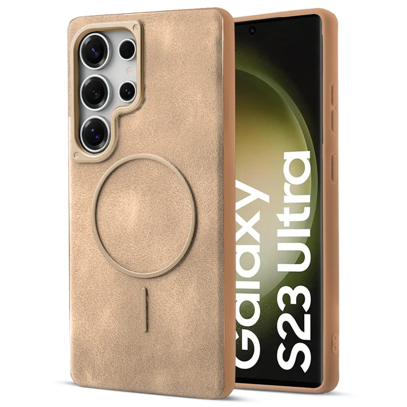 Elite PU Leather Wireless Charging Support Case for Samsung S23 Ultra 5G - Image 19
