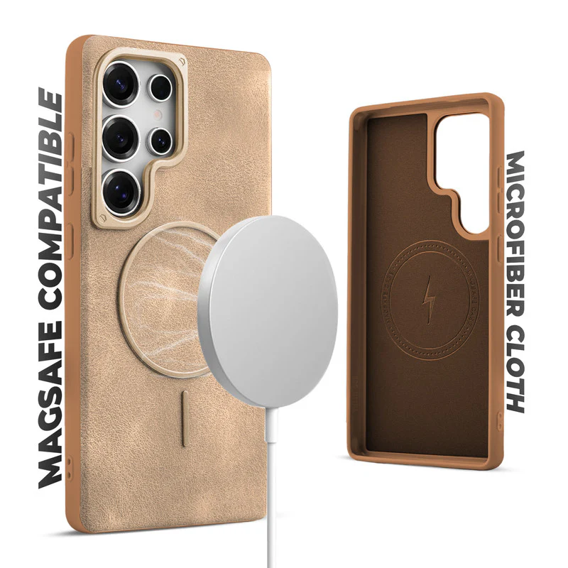 Elite PU Leather Wireless Charging Support Case for Samsung S23 Ultra 5G - Image 21