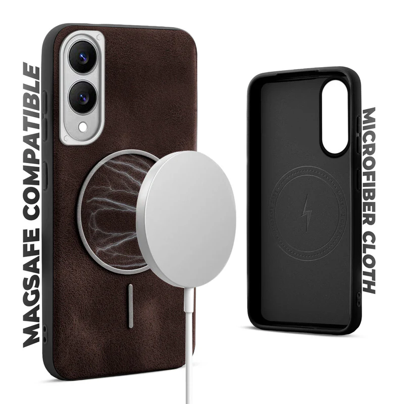 Elite PU Leather Wireless Charging Support Case for Samsung S25 Edge 5G - Image 9