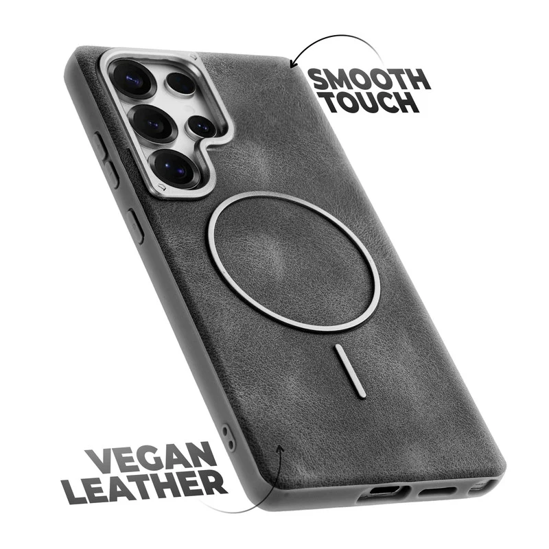 Elite PU Leather Wireless Charging Support Case for Samsung S25 Ultra 5G - Image 18