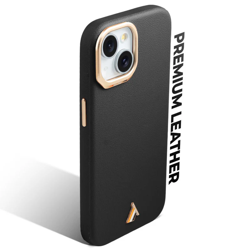 Exclusive Hard Back Case for Apple iPhone 14 with Leather Textured Finish, Matte finish Buttons and Soft Inner Fabric - Image 4