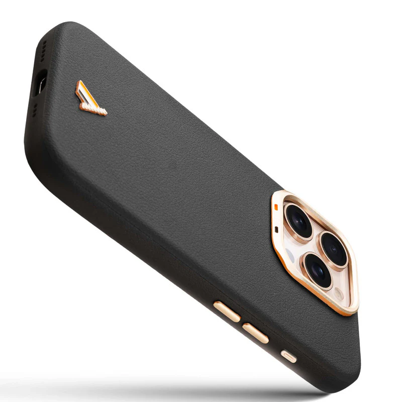Exclusive Hard Back Case for Apple iPhone 15 Pro Max with Leather Textured Finish, Matte finish Buttons and Soft Inner Fabric - Image 6