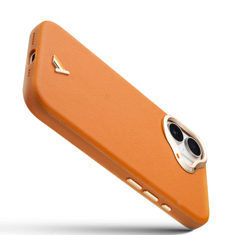 Exclusive Hard Back Case for Apple iPhone 16 with Leather Textured Finish, Matte finish Buttons and Soft Inner Fabric - Image 12