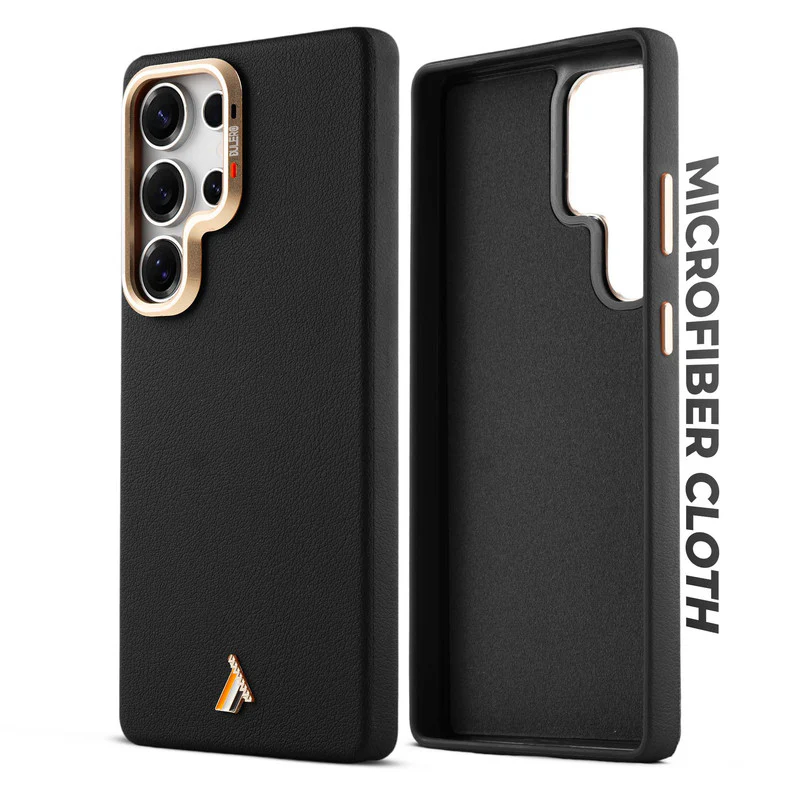 Exclusive Hard Back Case for Samsung S24 Ultra 5G with Leather Textured Finish, Matte finish Buttons and Soft Inner Fabric - Image 3