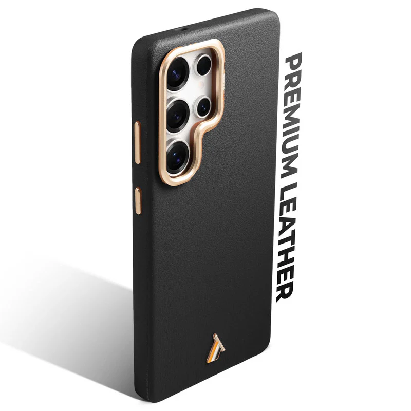 Exclusive Hard Back Case for Samsung S24 Ultra 5G with Leather Textured Finish, Matte finish Buttons and Soft Inner Fabric - Image 4
