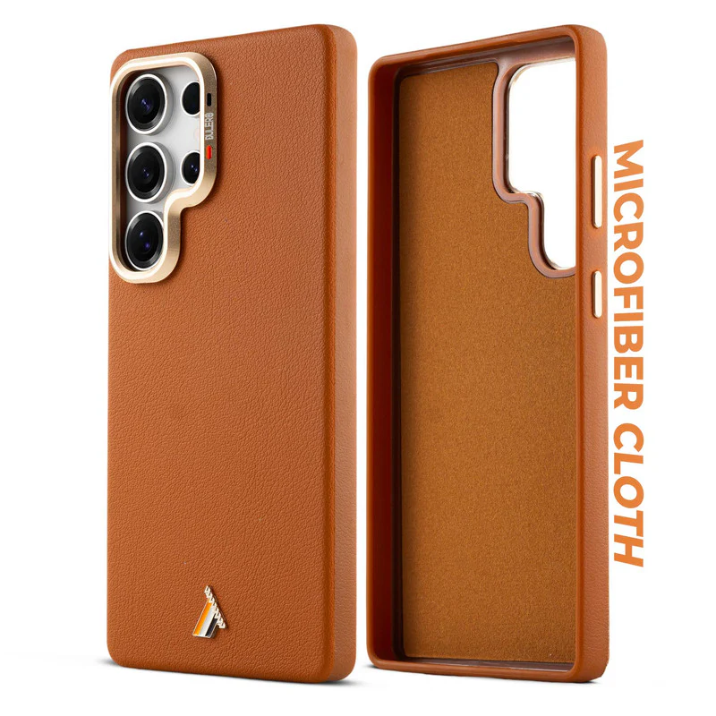 Exclusive Hard Back Case for Samsung S24 Ultra 5G with Leather Textured Finish, Matte finish Buttons and Soft Inner Fabric - Image 9
