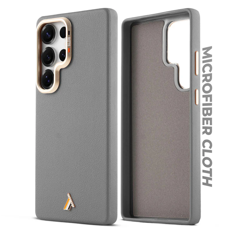Exclusive Hard Back Case for Samsung S25 Ultra 5G with Leather Textured Finish, Matte finish Buttons and Soft Inner Fabric - Image 9