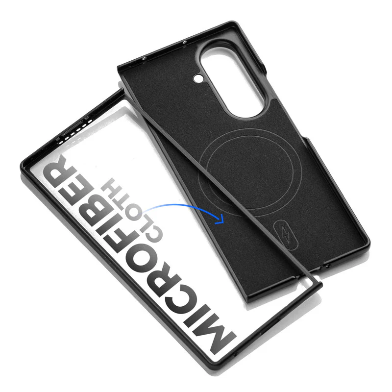 Executive Edition Hard Back Cover for Samsung Z Fold 7 with Magnetic Ring , Faux Leather Finish & Camera Guard - Image 28