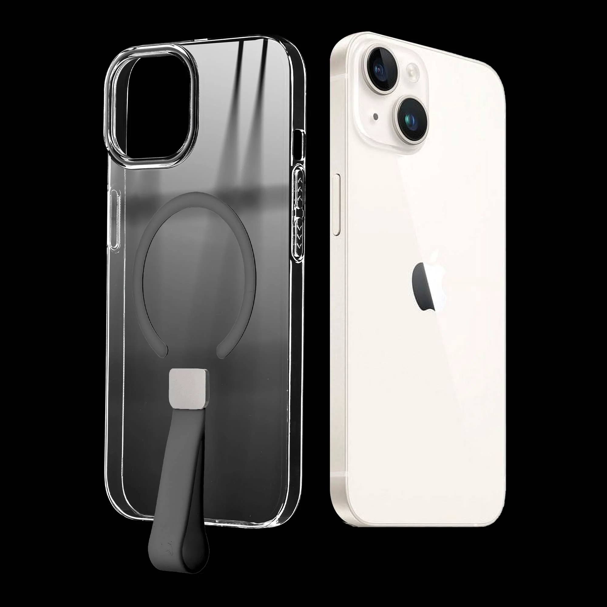 Anti-Yellowing Clear Strap Case (Wireless Charging Support) Apple iPhone 13 - Image 15