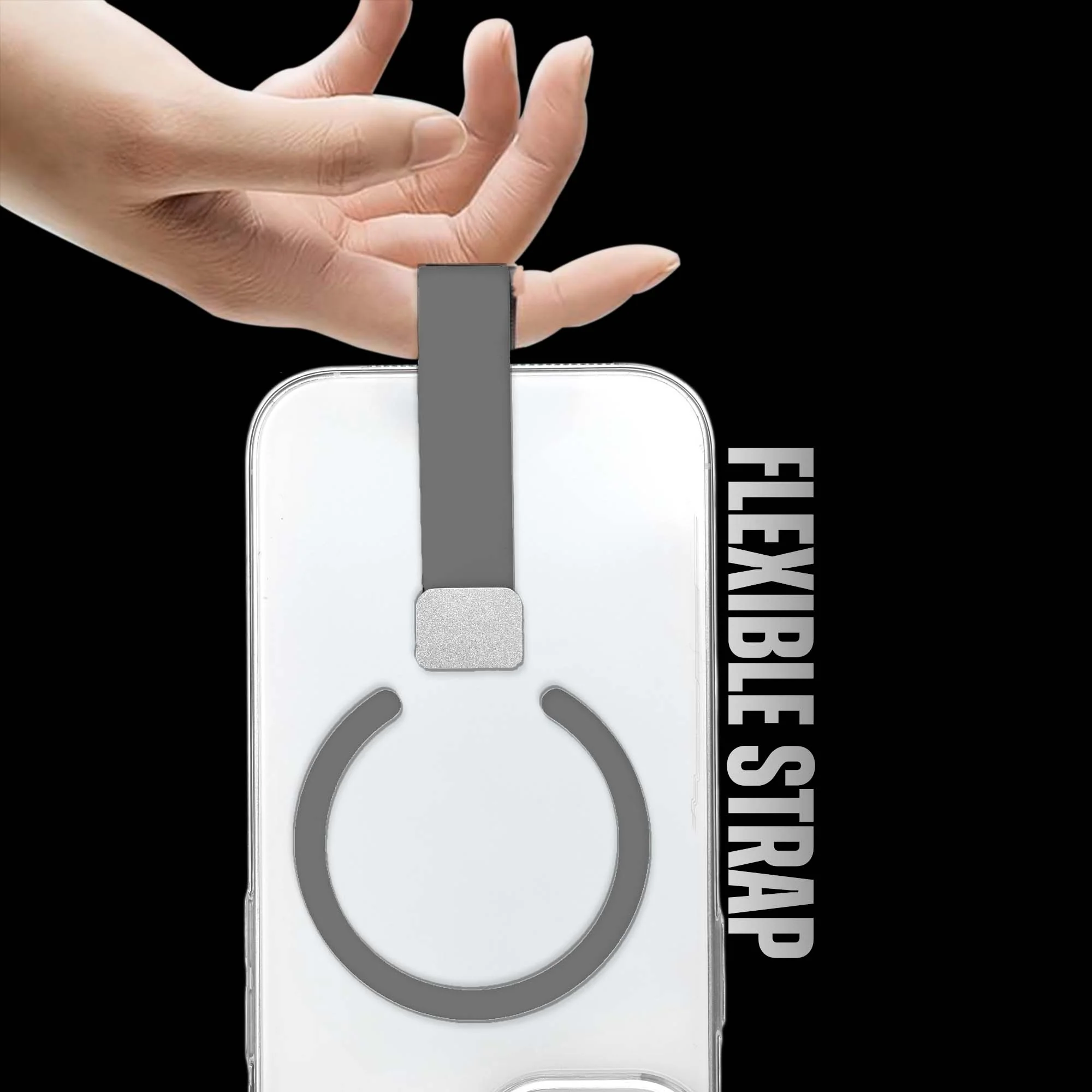 Anti-Yellowing Clear Strap Case (Wireless Charging Support) Apple iPhone 13 - Image 18