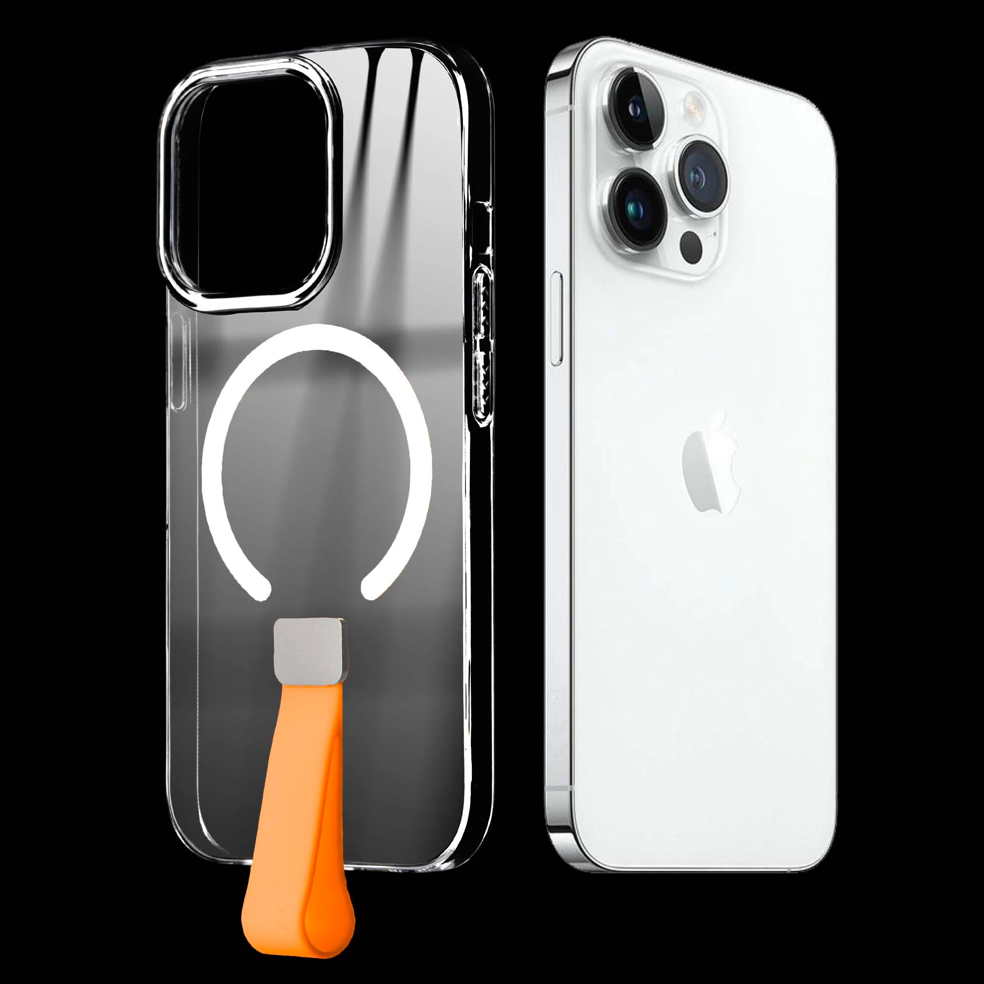 Anti-Yellowing Clear Strap Case (Wireless Charging Support) Apple iPhone 14 Pro Max - Image 29