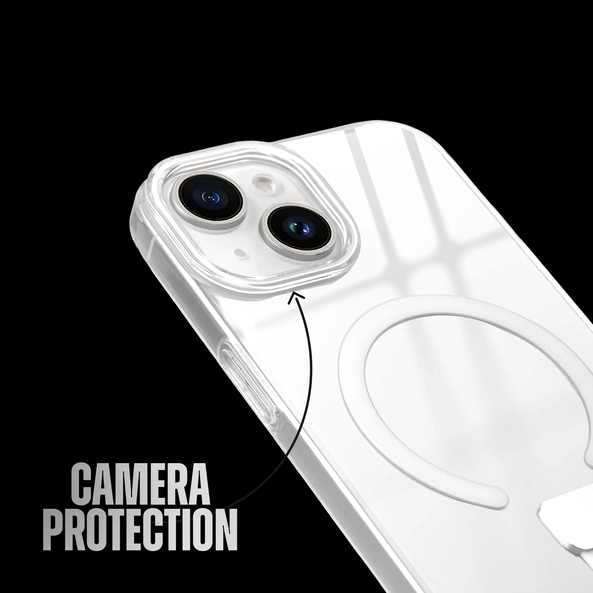 Anti-Yellowing Clear Strap Case (Wireless Charging Support) Apple iPhone 14 - Image 34