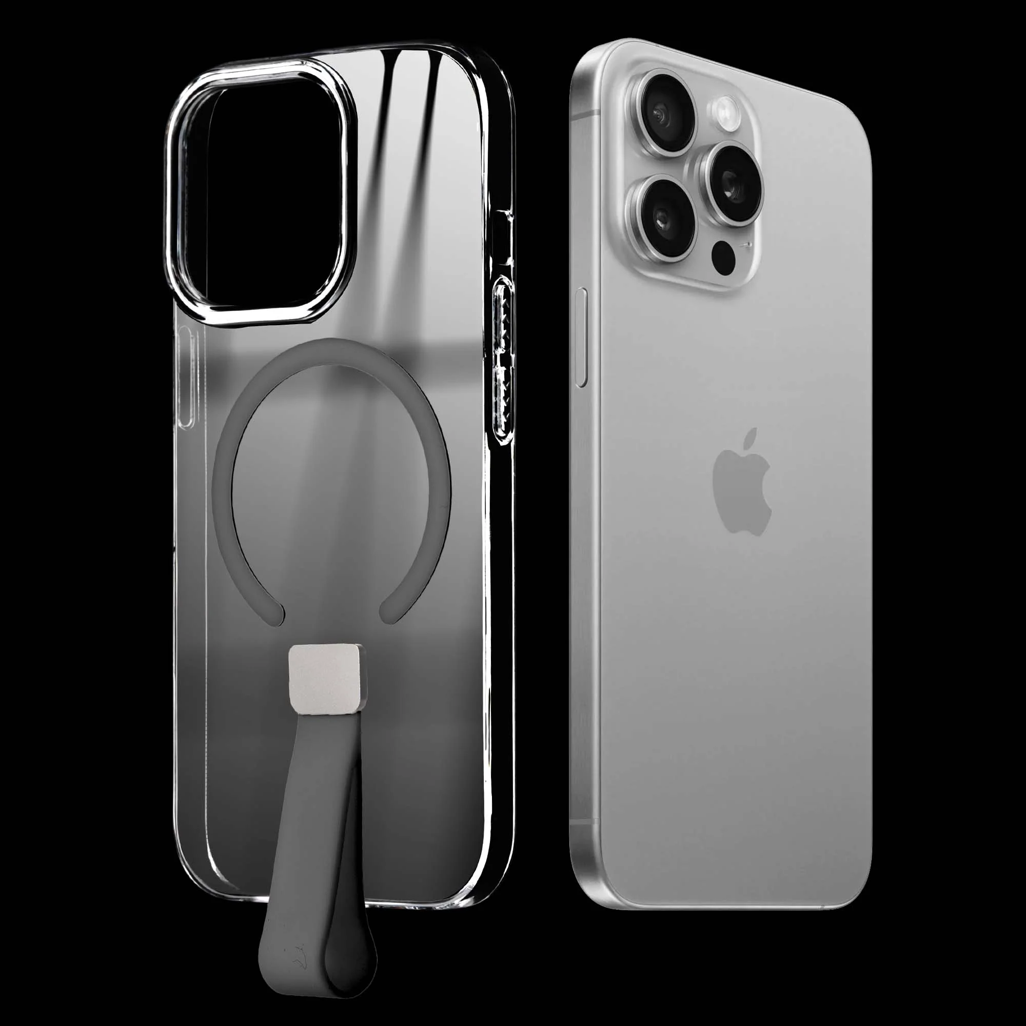 Anti-Yellowing Clear Strap Case (Wireless Charging Support) Apple iPhone 15 Pro Max - Image 15