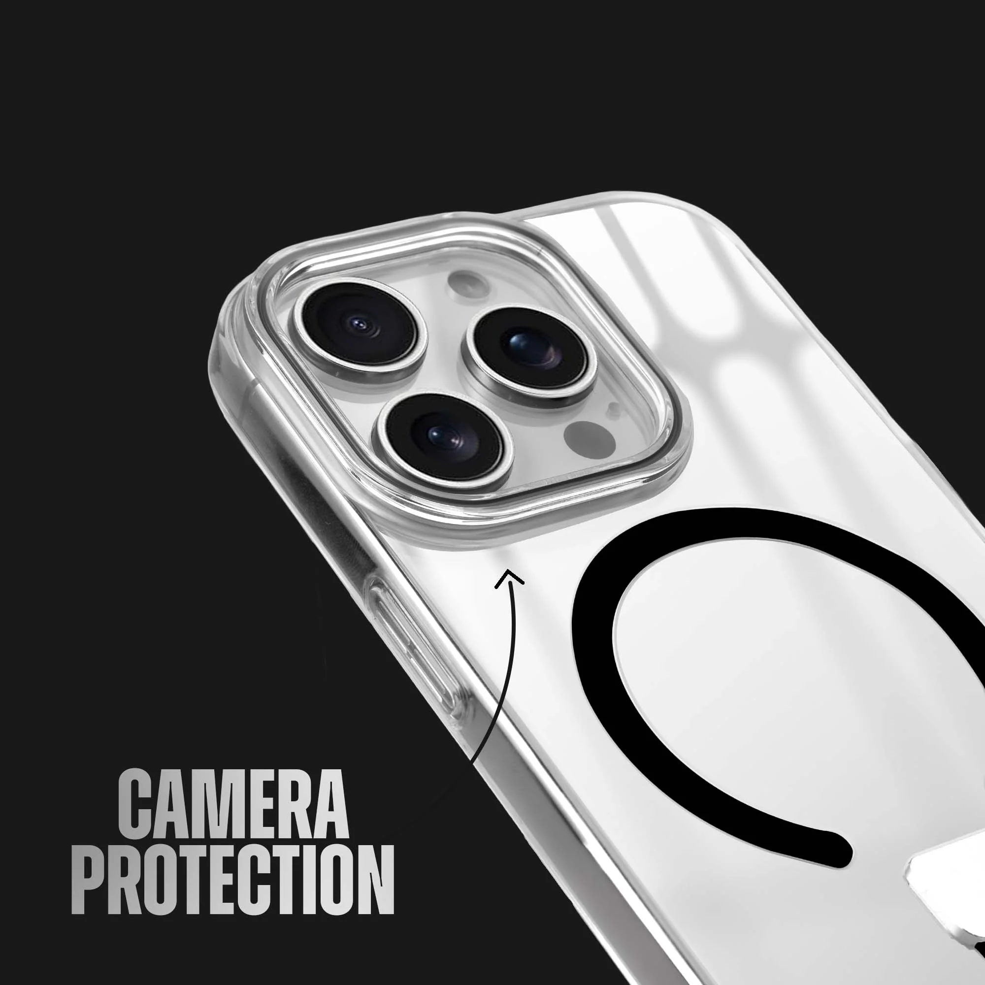 Anti-Yellowing Clear Strap Case (Wireless Charging Support) Apple iPhone 15 Pro Max - Image 6