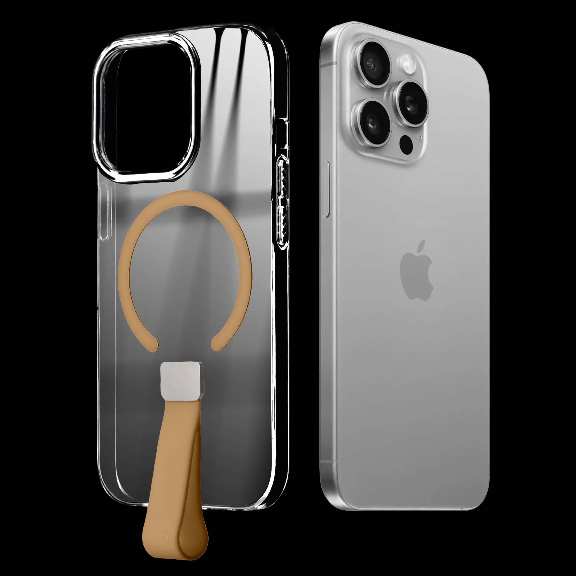 Anti-Yellowing Clear Strap Case (Wireless Charging Support) Apple iPhone 15 Pro Max - Image 8