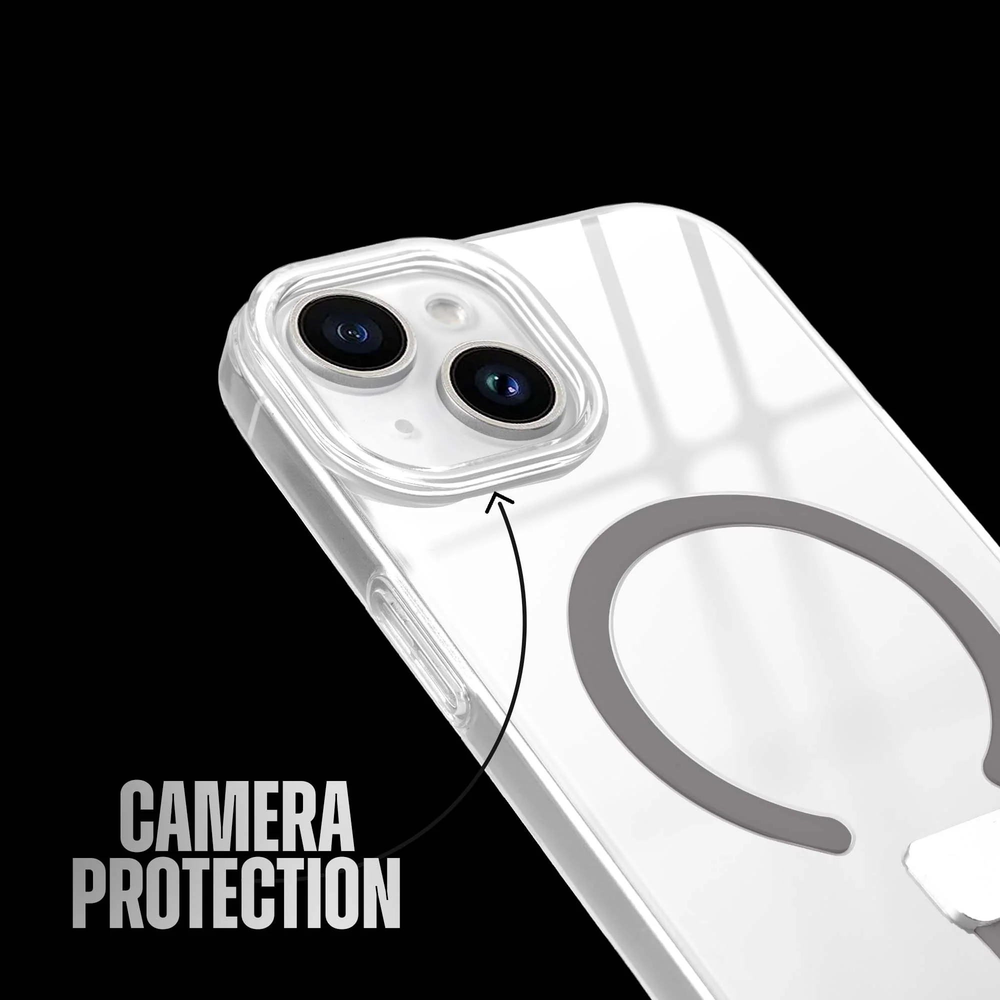 Anti-Yellowing Clear Strap Case (Wireless Charging Support) Apple iPhone 15 - Image 34