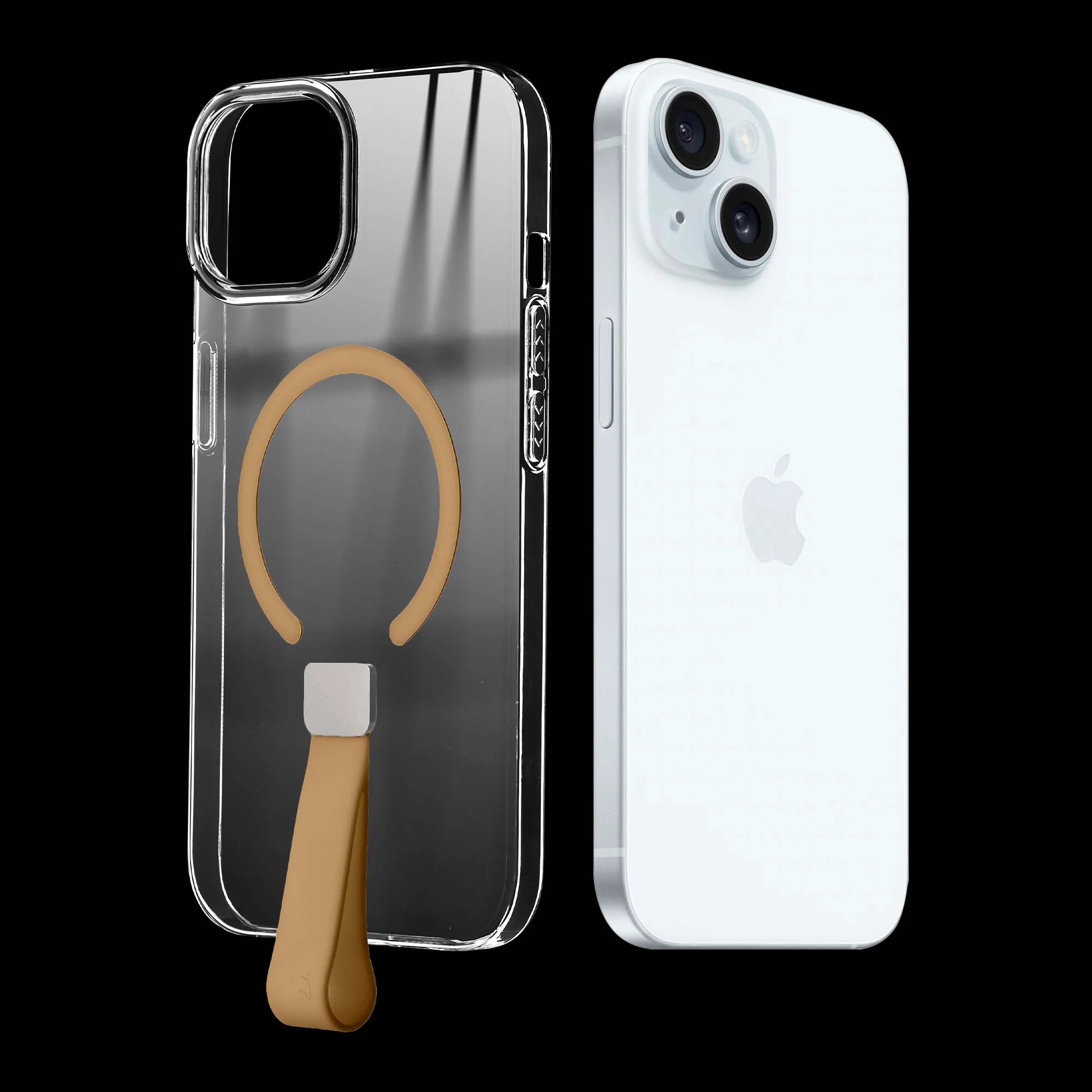 Anti-Yellowing Clear Strap Case (Wireless Charging Support) Apple iPhone 15 - Image 8