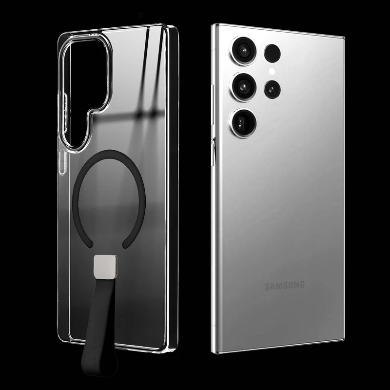 Anti-Yellowing Clear Strap Case (Wireless Charging Support) Samsung S23 Ultra 5G