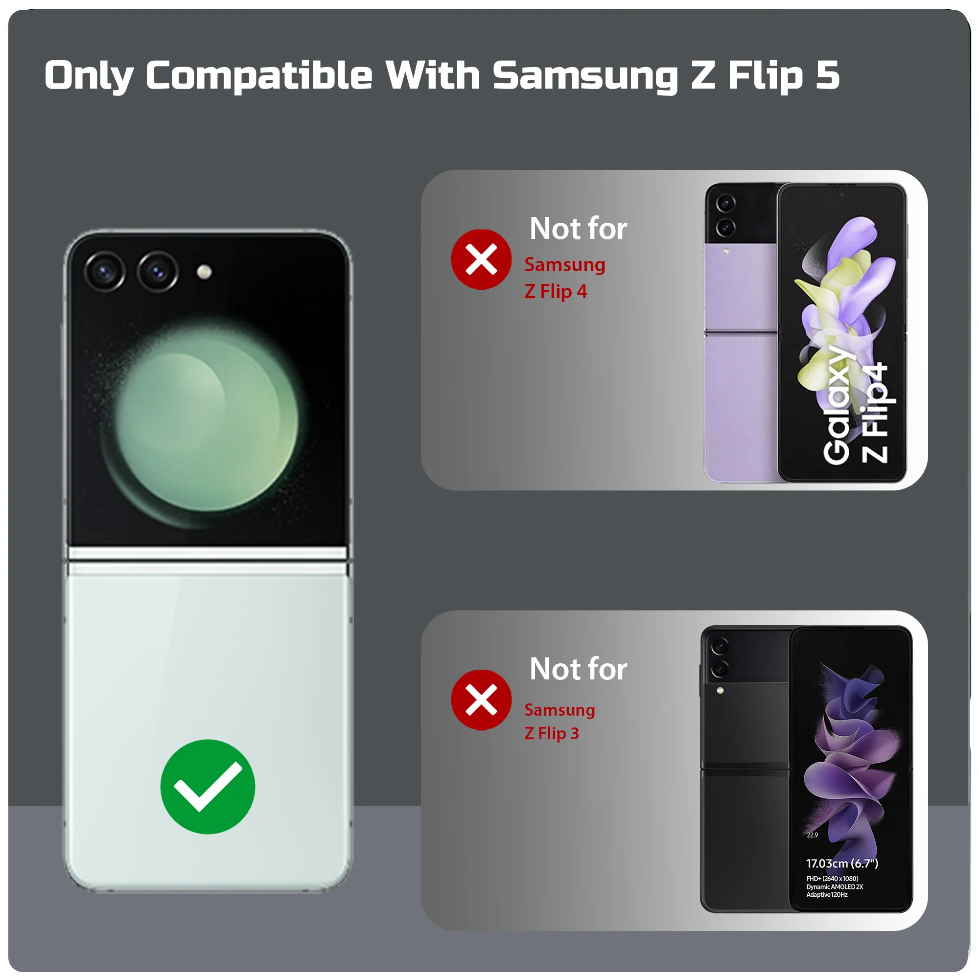 Flexible TPU Back Cover for Samsung Z Flip 5 with Wireless Charging Support Support & Unique Printed Designs - Image 65